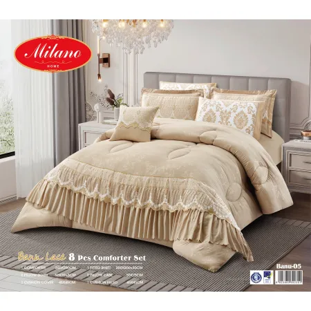 Comforter Banu Lace 8 Pcs Set Comforter Banu Lace 8 Pcs Set